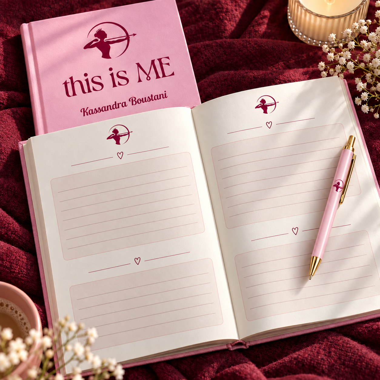 Styled concept showing the Guided Healing Journal